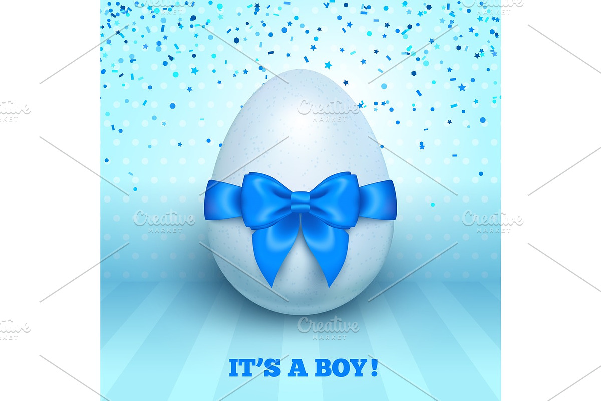 It's a boy baby shower concept in Illustrations - product preview 8