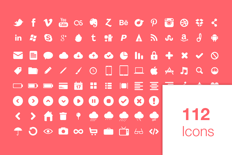 112 Super Awesome Icons