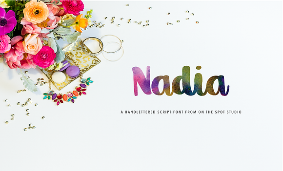 Nadia Script in Script Fonts - product preview 3