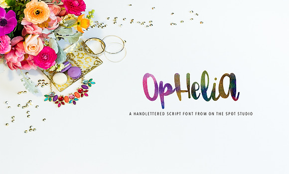 Ophelia in Script Fonts - product preview 3