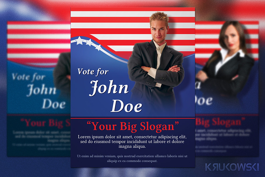 Political Election Flyer in Flyer Templates - product preview 8