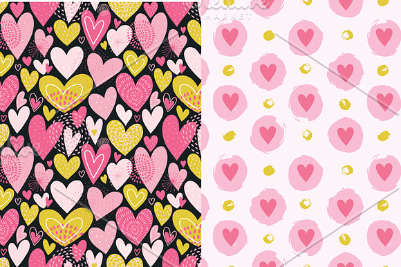 Valentine hearts collection  in Patterns - product preview 3