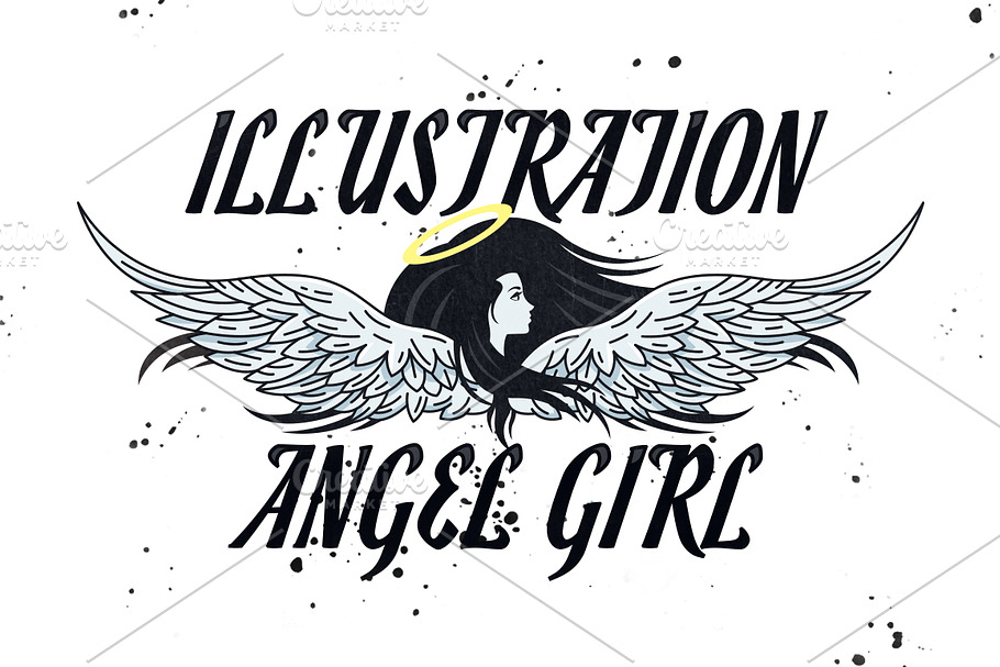 Illustration Angel Girl Clipart