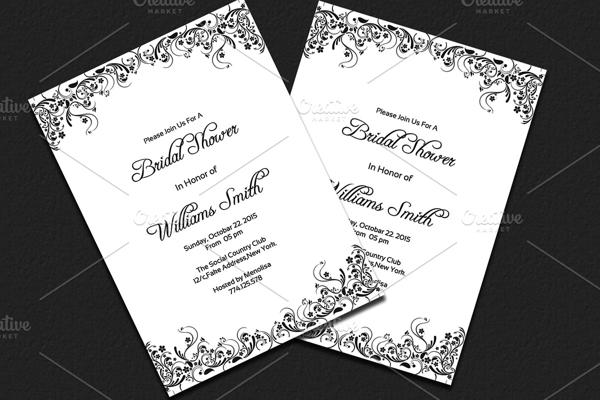 Printable Bridal Shower Invitation in Wedding Templates - product preview 8