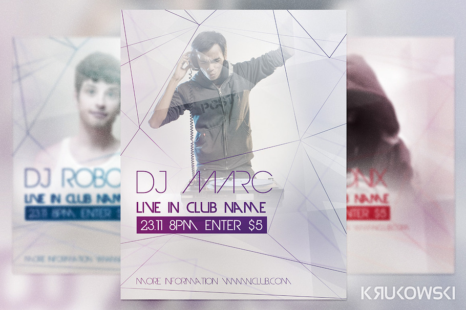 DJ Live in Club Flyer in Flyer Templates - product preview 8