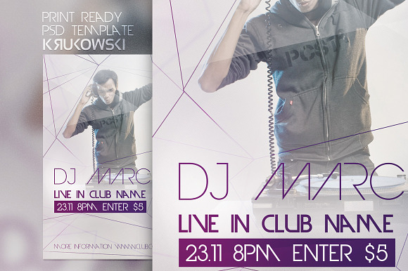 DJ Live in Club Flyer in Flyer Templates - product preview 1