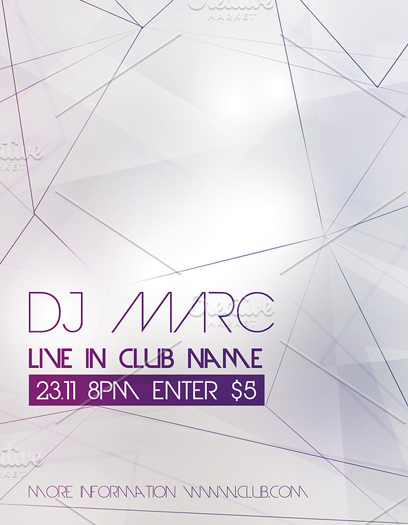 DJ Live in Club Flyer in Flyer Templates - product preview 2