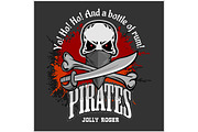 Skull in pirate hat - Jolly Roger
