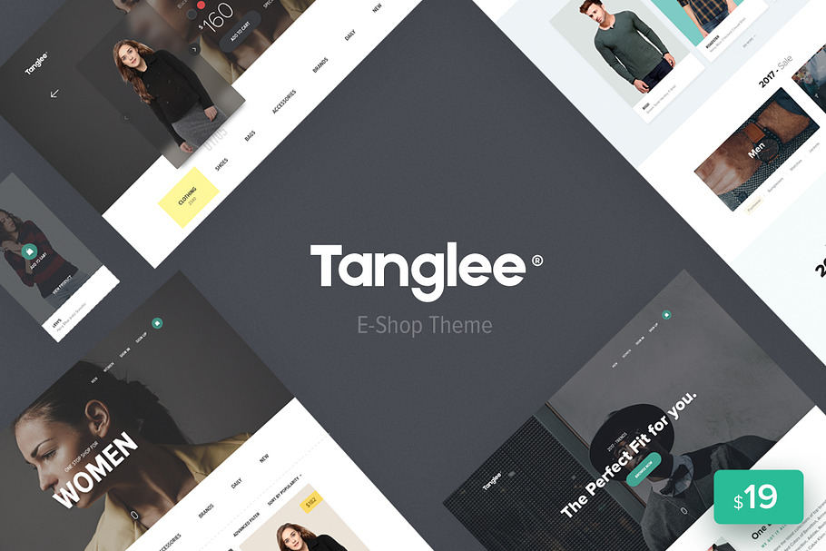 Tanglee - E-Shop theme PSD in Website Templates - product preview 8