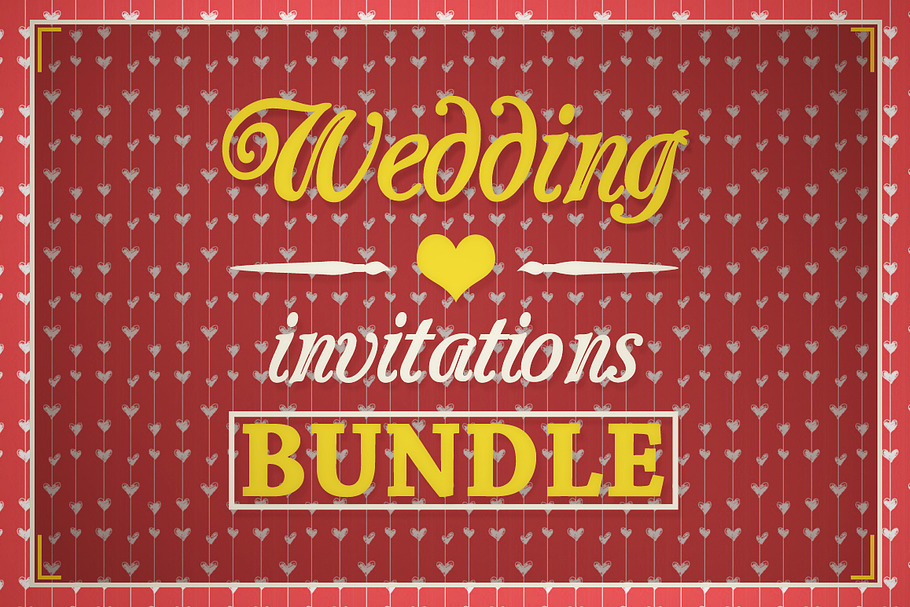 Wedding Invitations [BUNDLE] in Wedding Templates - product preview 8