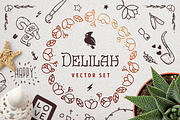 Delilah – Hand Drawn Vector Set
