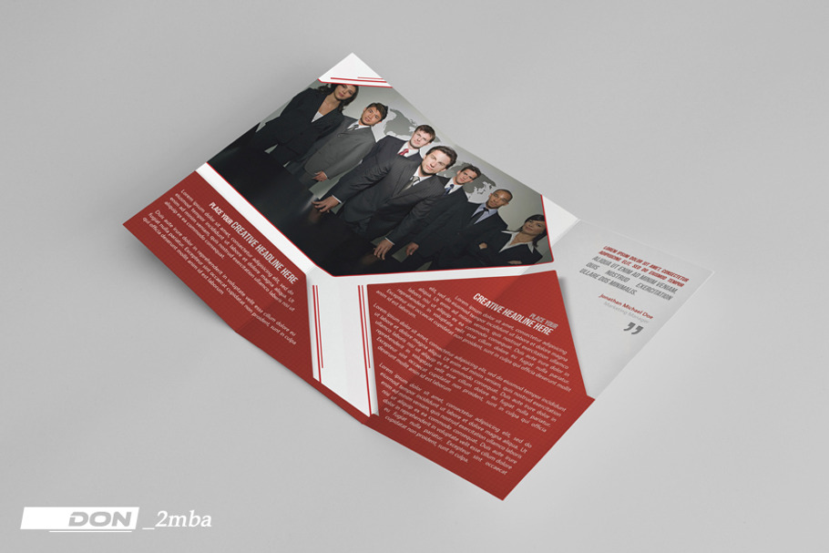 Corporate Trifold Template in Brochure Templates - product preview 8