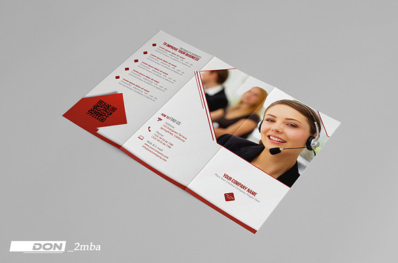 Corporate Trifold Template in Brochure Templates - product preview 3