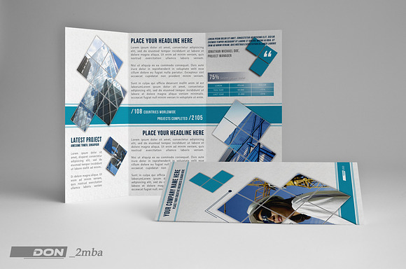 Engineering Trifold Template in Brochure Templates - product preview 1