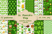 St. Patrick's Day seamless pattern