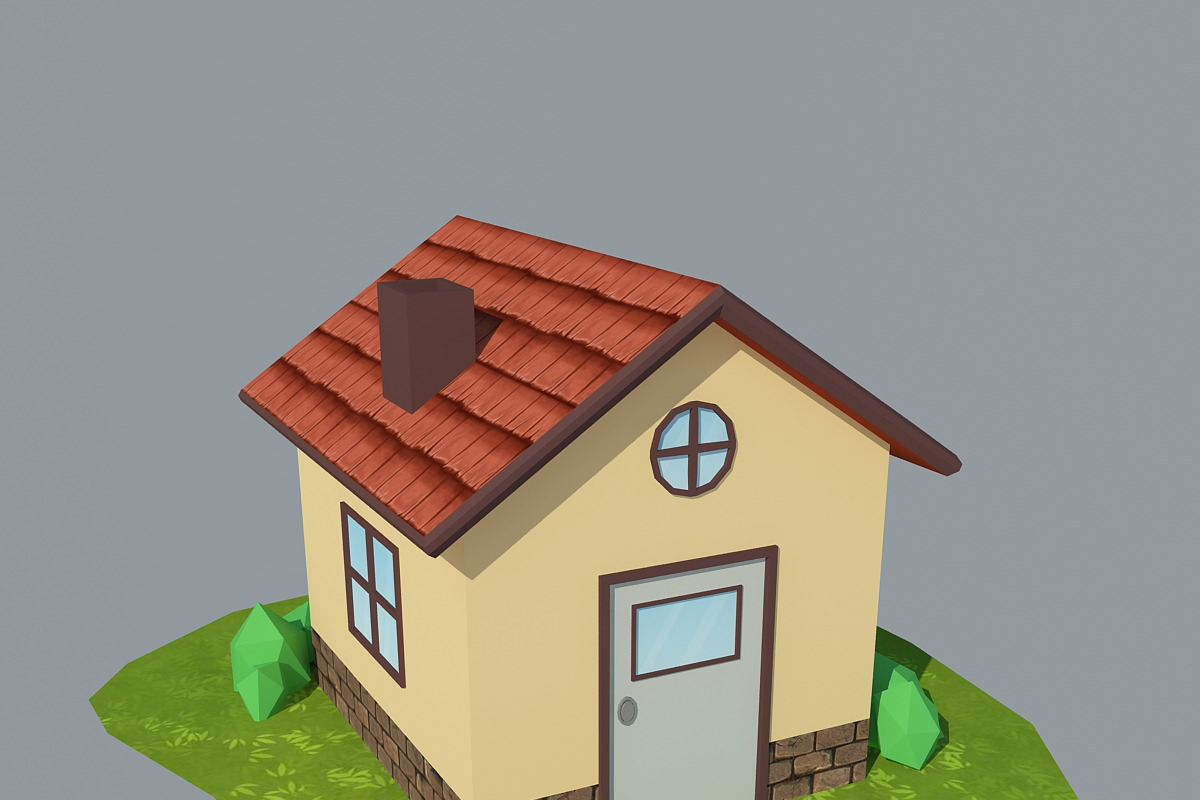 Low Poly House 2 in Architecture - product preview 8