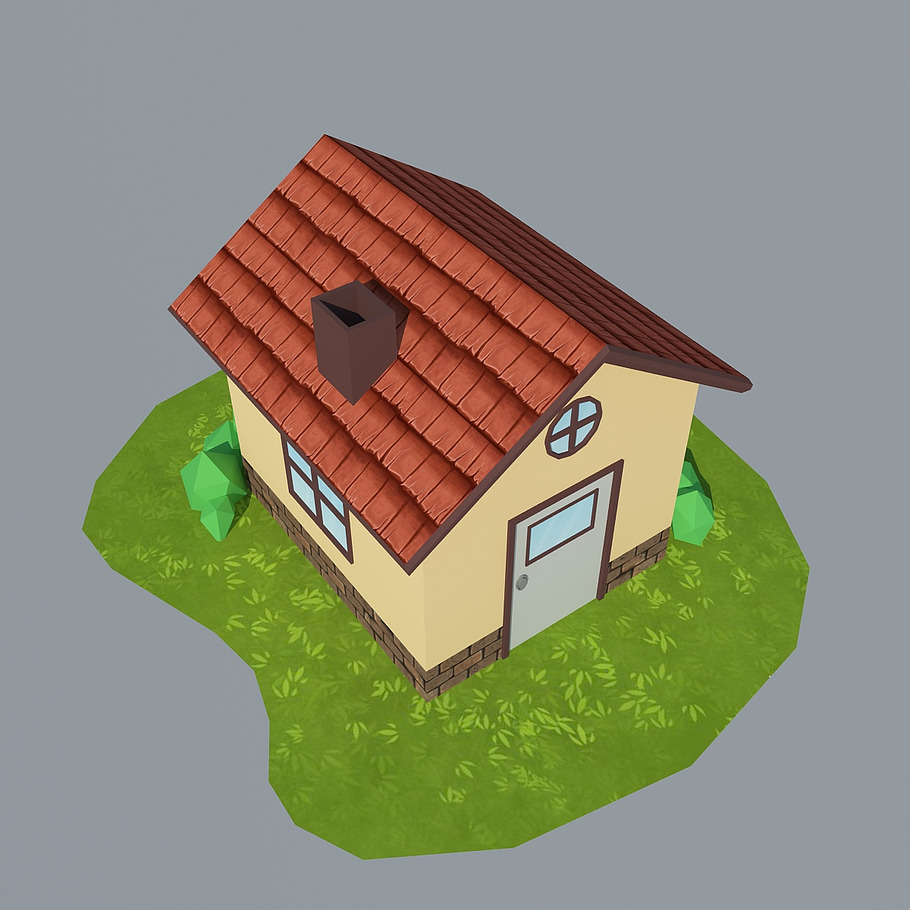 Low Poly House 2 in Architecture - product preview 2