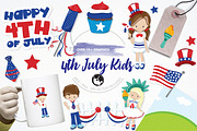 4th of July kids illustration pack