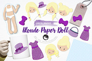 Paper doll illustration pack