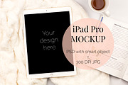 IPad Pro Feminine Mockup (PSD + JPG)
