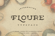 Floure Typeface + Extras