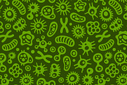 Microbes, Virus and Bacteria Pattern