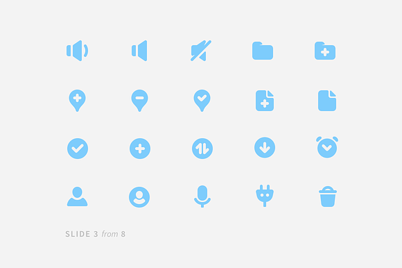 Blue Bold Glyphs in Graphics - product preview 2