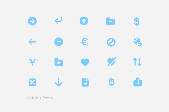 Blue Bold Glyphs in Graphics - product preview 3