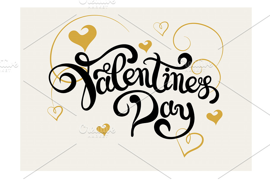 Valentine. Lettering Design