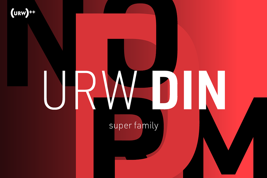 URW DIN Regular Pack in Sans-Serif Fonts - product preview 8