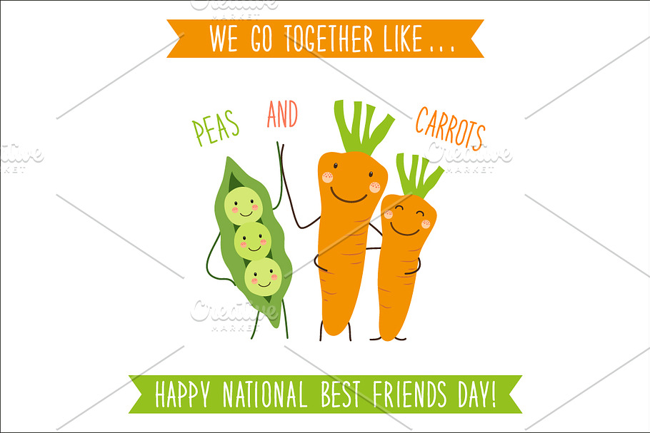 National Best Friends Day Card  in Illustrations - product preview 8