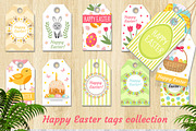 Cute Easter tags set