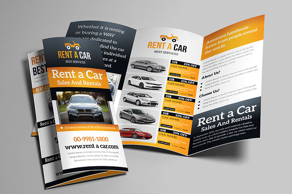 Rent a Car Trifold Brochure