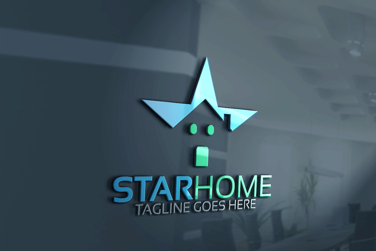Star Home Logo in Logo Templates - product preview 8