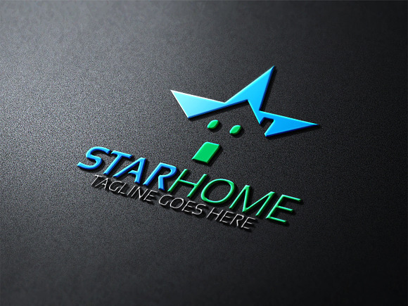 Star Home Logo in Logo Templates - product preview 2