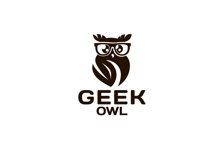 Geek Owl  in Logo Templates - product preview 8