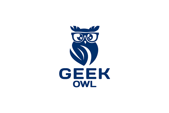 Geek Owl  in Logo Templates - product preview 1