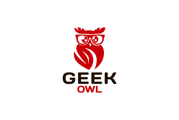 Geek Owl  in Logo Templates - product preview 2