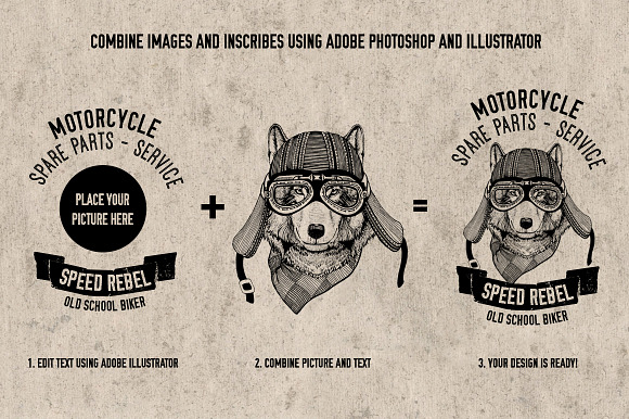 Motorcycle emblem templates in Logo Templates - product preview 2