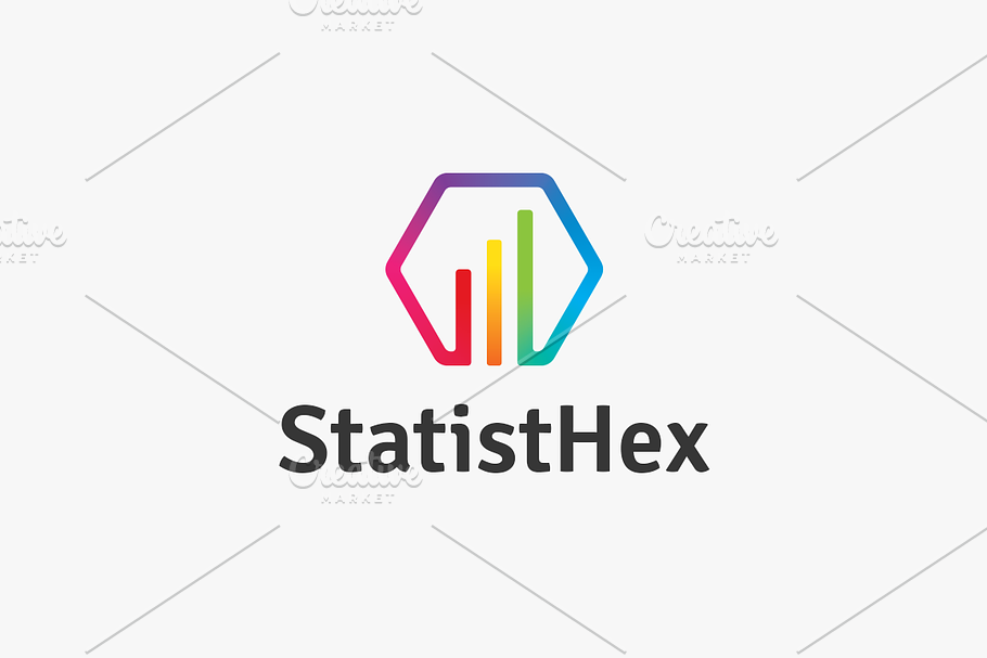 StatistHex Logo in Logo Templates - product preview 8