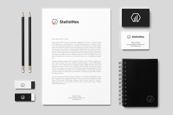 StatistHex Logo in Logo Templates - product preview 1