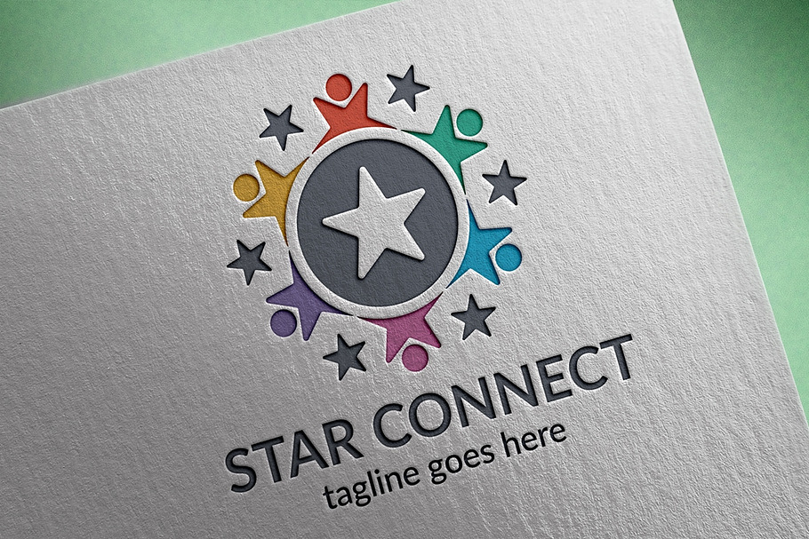 Star Connect Logo in Logo Templates - product preview 8