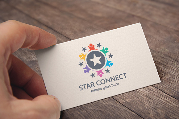 Star Connect Logo in Logo Templates - product preview 2