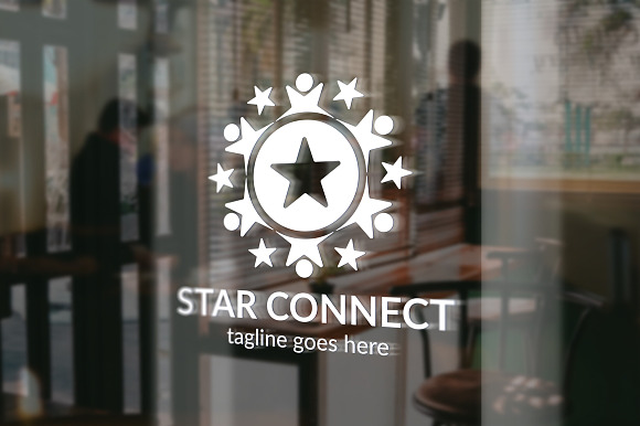 Star Connect Logo in Logo Templates - product preview 3