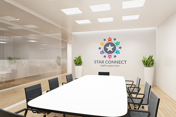 Star Connect Logo in Logo Templates - product preview 4