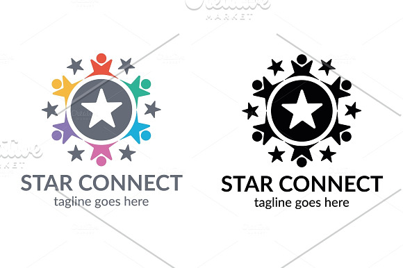 Star Connect Logo in Logo Templates - product preview 5