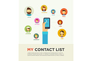 Social Networking People Conceptual 