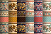 6 Border Egyptian Patterns