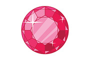 Beautiful Red Ruby Icon