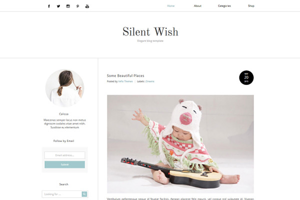 Blogger Template - Silent Wish